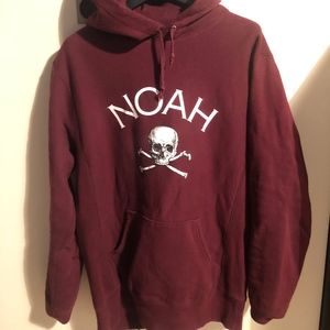 Noah Skull Hoodie Burgundy Size M